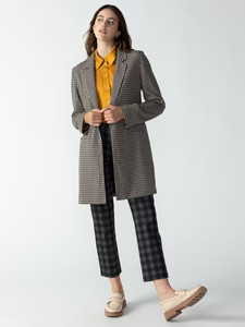 Carly Coat Saddle Houndstooth | Sanctuary Clothing