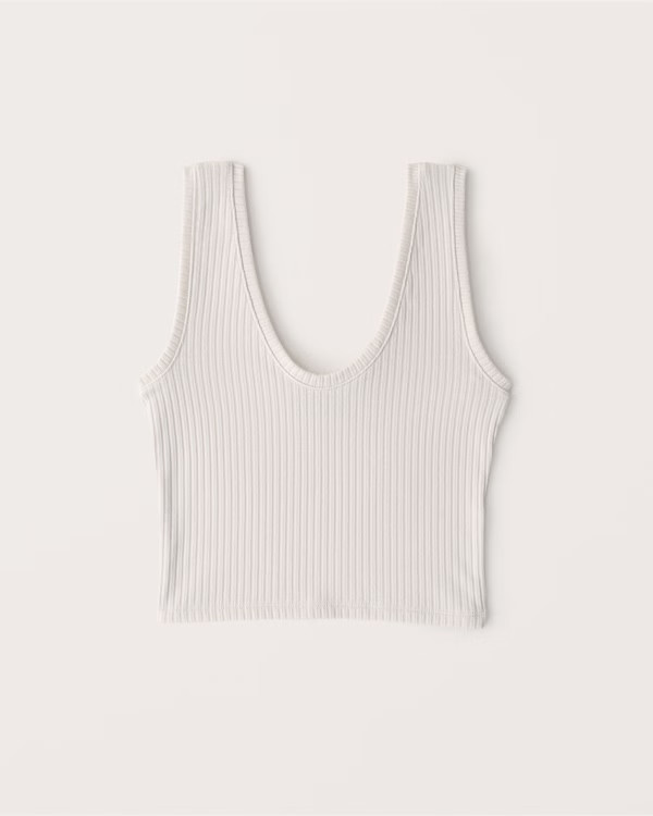 Sweater Rib Scoopneck Tank | Abercrombie & Fitch (US)