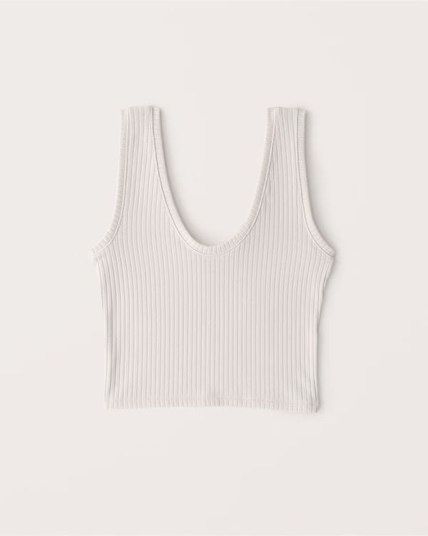 Sweater Rib Scoopneck Tank | Abercrombie & Fitch (US)