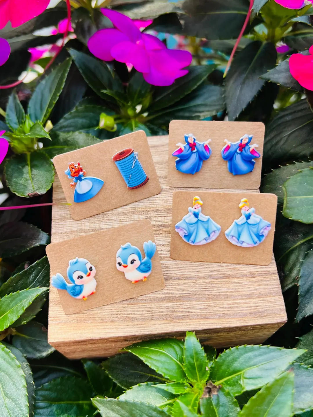 Princess Cinderella Earrings/jaq & Gus Earrings/cinderella Mice/disney Princess/handmade to Order... | Etsy (US)