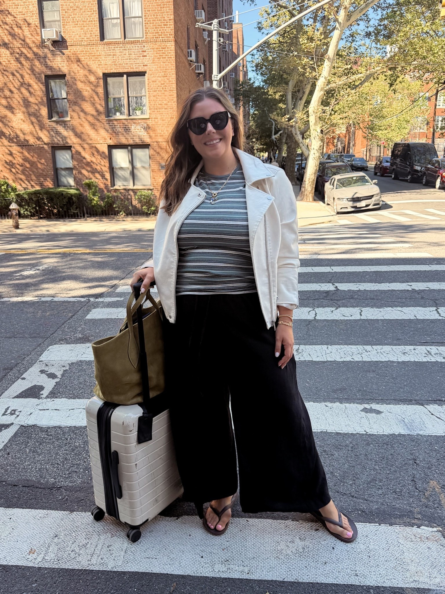 Today’s travel outfit - fall outfit - plus size outfit - wide leg pants - wearing size XXL in jacket (old Anthropologie, sharing similar styles), XXL Tall in shirt, 16 in pants.

#LTKootd #LTKPlusSize #LTKTravel