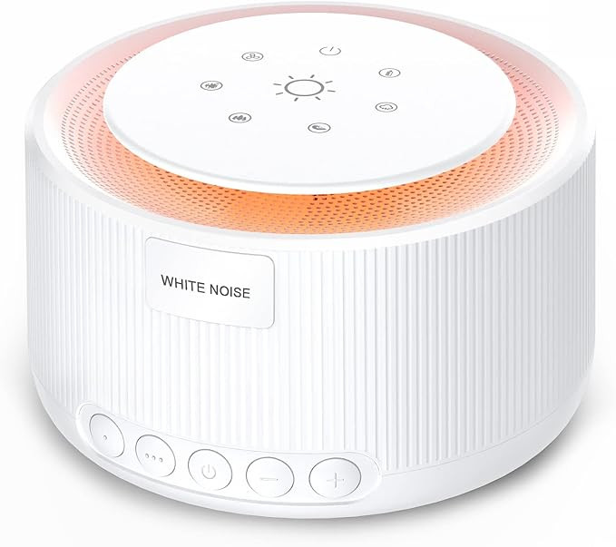Sound Machine- STYFSCP White Noise Machine with 30 Natural Soothing Sounds 30 Level Volume Light ... | Amazon (US)