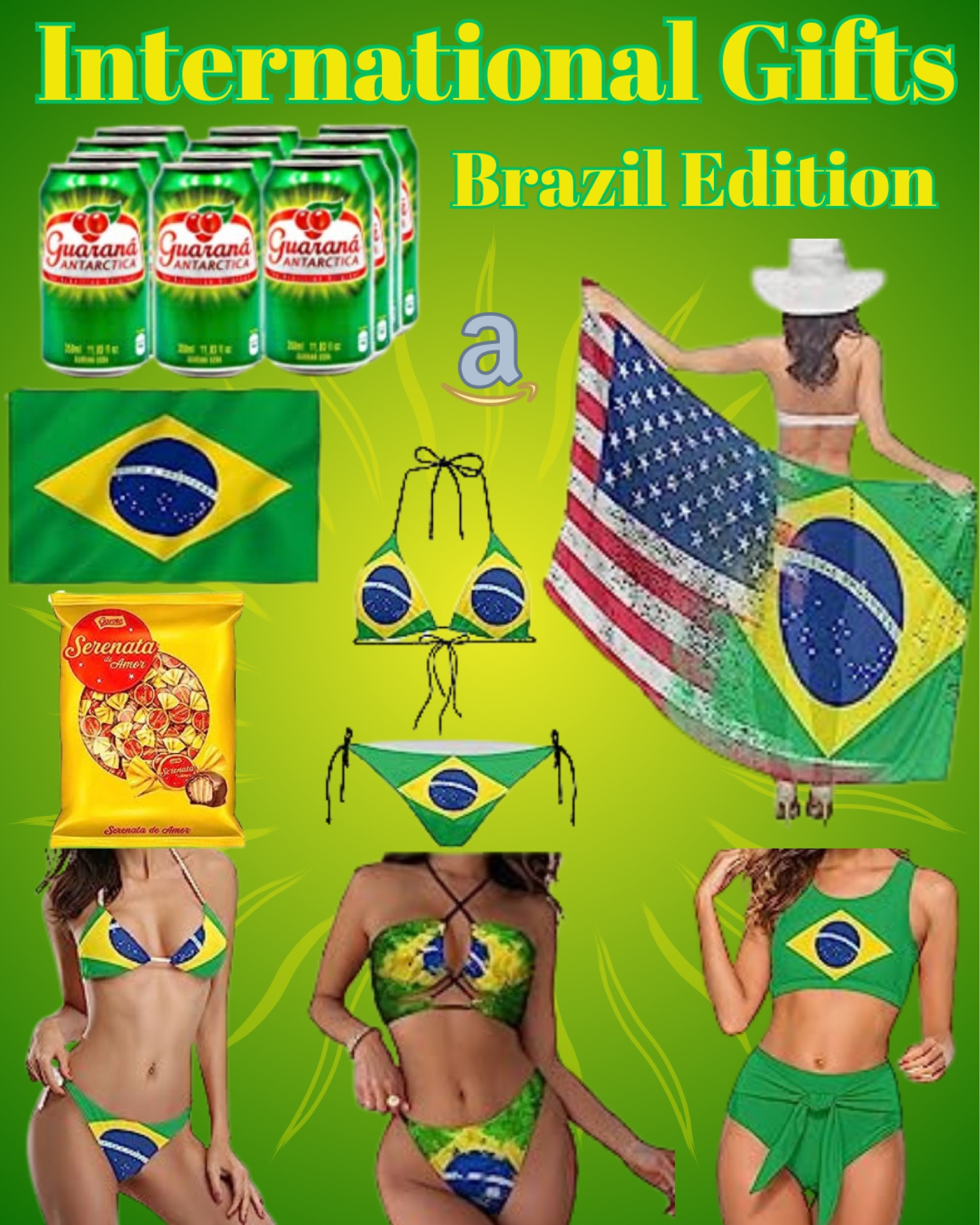 Impress your international Brazilian friends, loved ones and relatives with meaningful gifts from native from Brazilian culture.

Unique Brazilian summer essentials  from Amazon!

Currently on sale! Amazon Prime Day early access!


Thanks for shopping with me, sharing with love from Queen to Queen, follow for more!



#brazilflag #ltkbrazil #internationalgift #brazilianbikini #guaranasoda #brazilianandusa #ltkxamazon #primeday #amazonfashion #amazonfind #amazonswimwear #amazonmusthave #serenatadeamor #brazilianflagbikini 

#LTKswim #LTKsalealert #LTKxPrimeDay