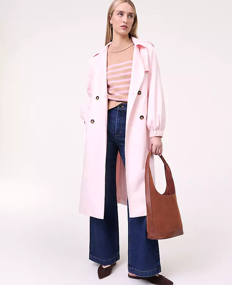 Weekend Hooded Trench Coat | Ann Taylor
