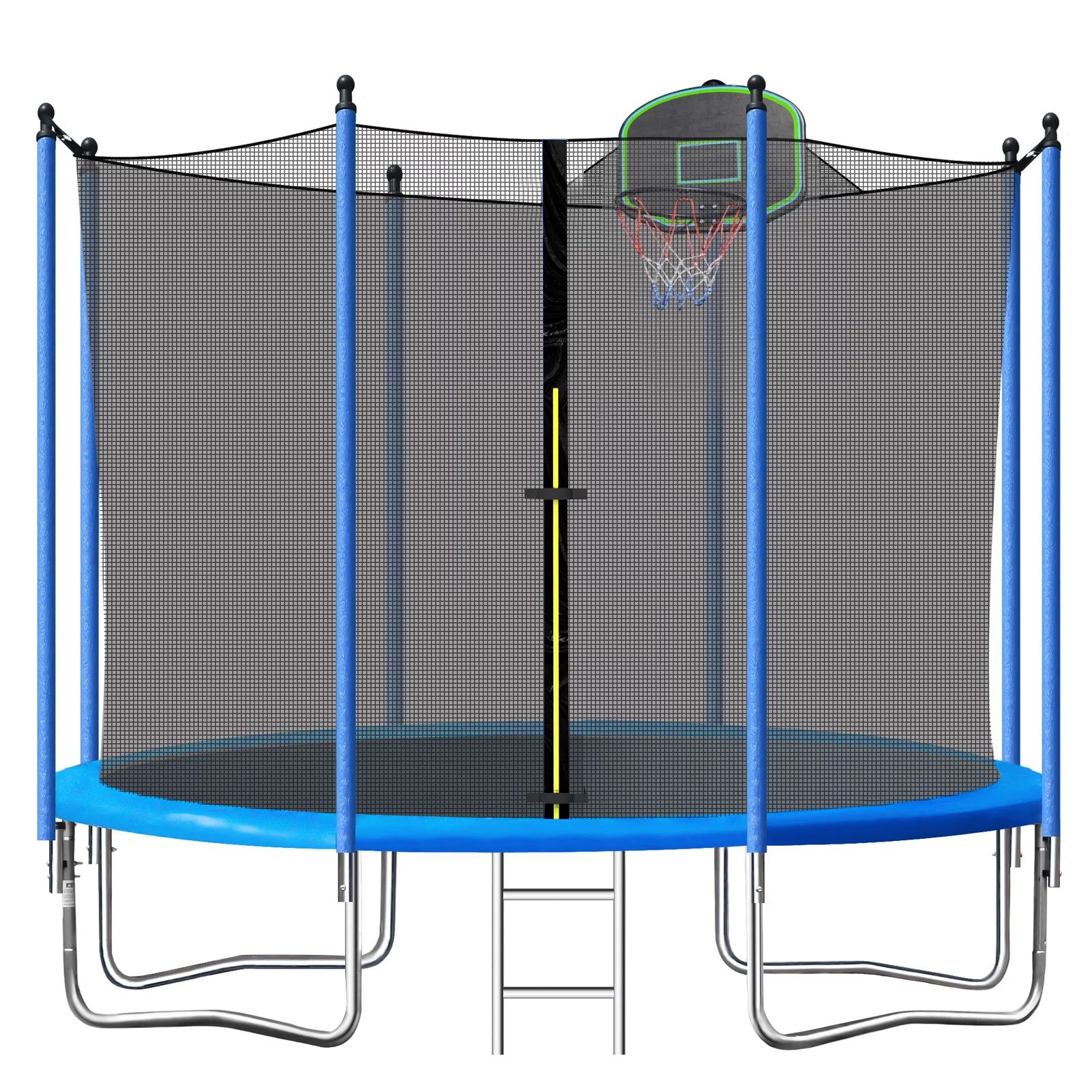 SEGMART 10ft Trampoline for Kids with Basketball Hoop and Enclosure Net/Ladder,Blue | Walmart (US)