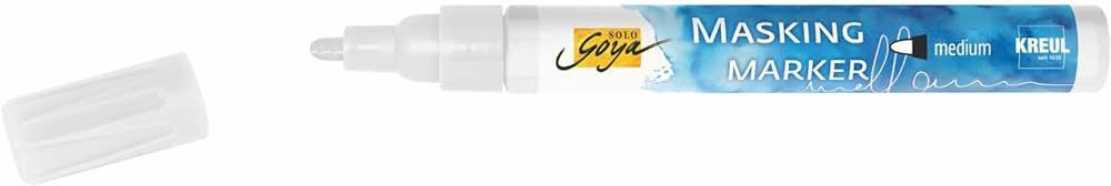 Kreul 18165 Solo Goya Masking Marker Medium Line Width 2 - 4 mm Removable Scratch Tape in Marker ... | Amazon (US)
