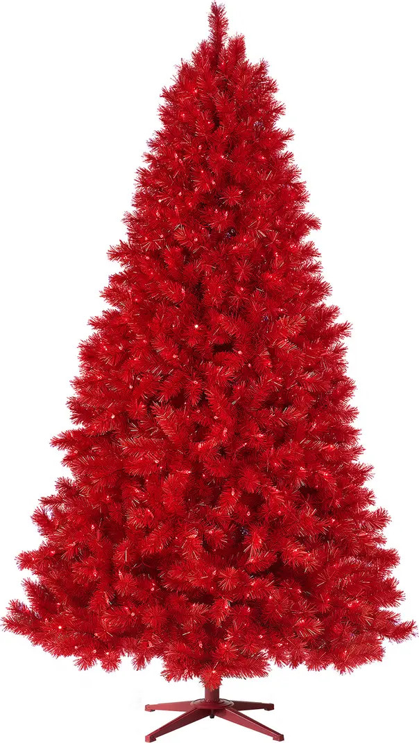 Artificial Pre-Lit Lipstick Red Tree | Nordstrom Rack
