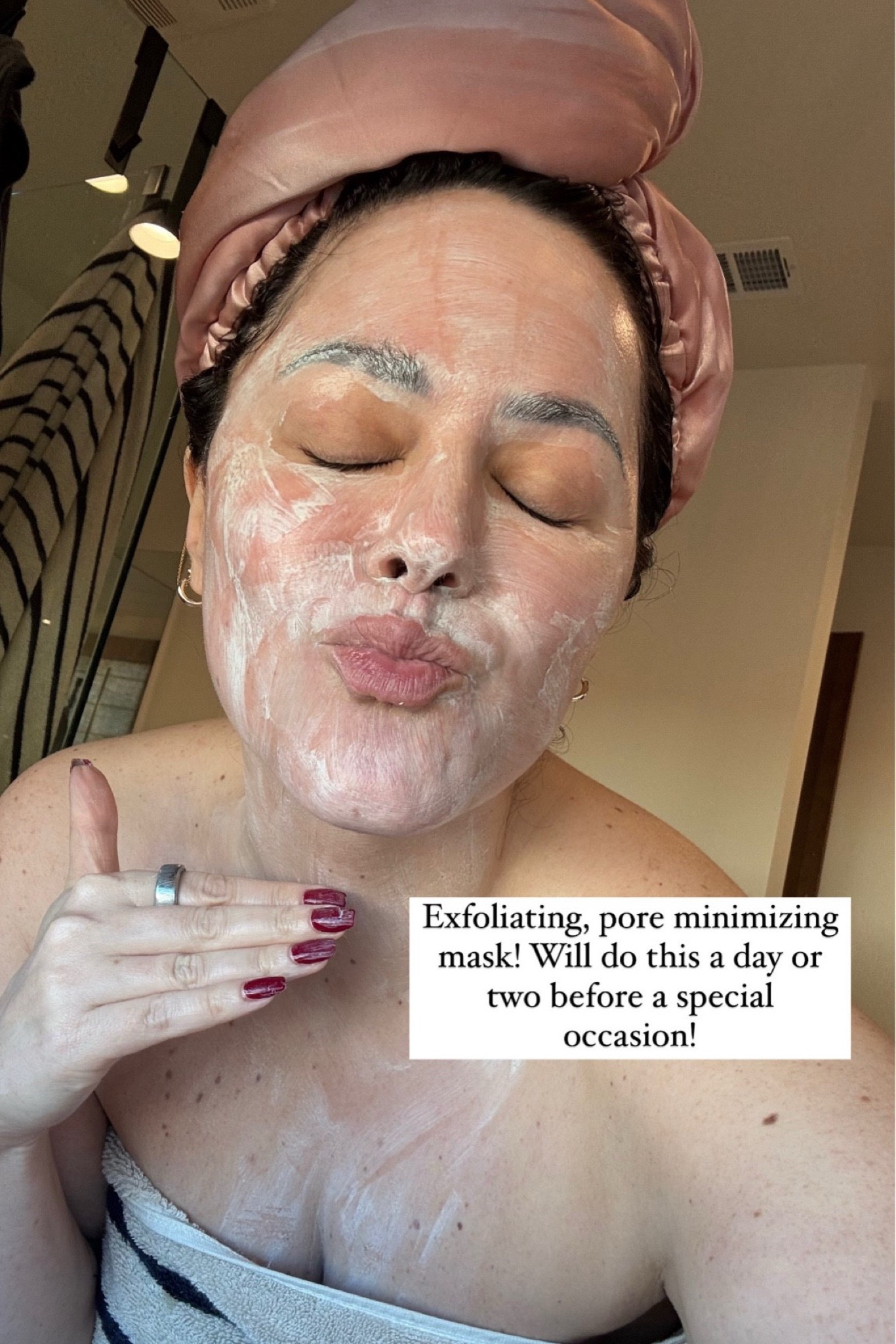 The best exfoliating mask that tightens pores and makes my skin look so glowy!

#LTKOver40 #LTKSeasonal #LTKBeauty