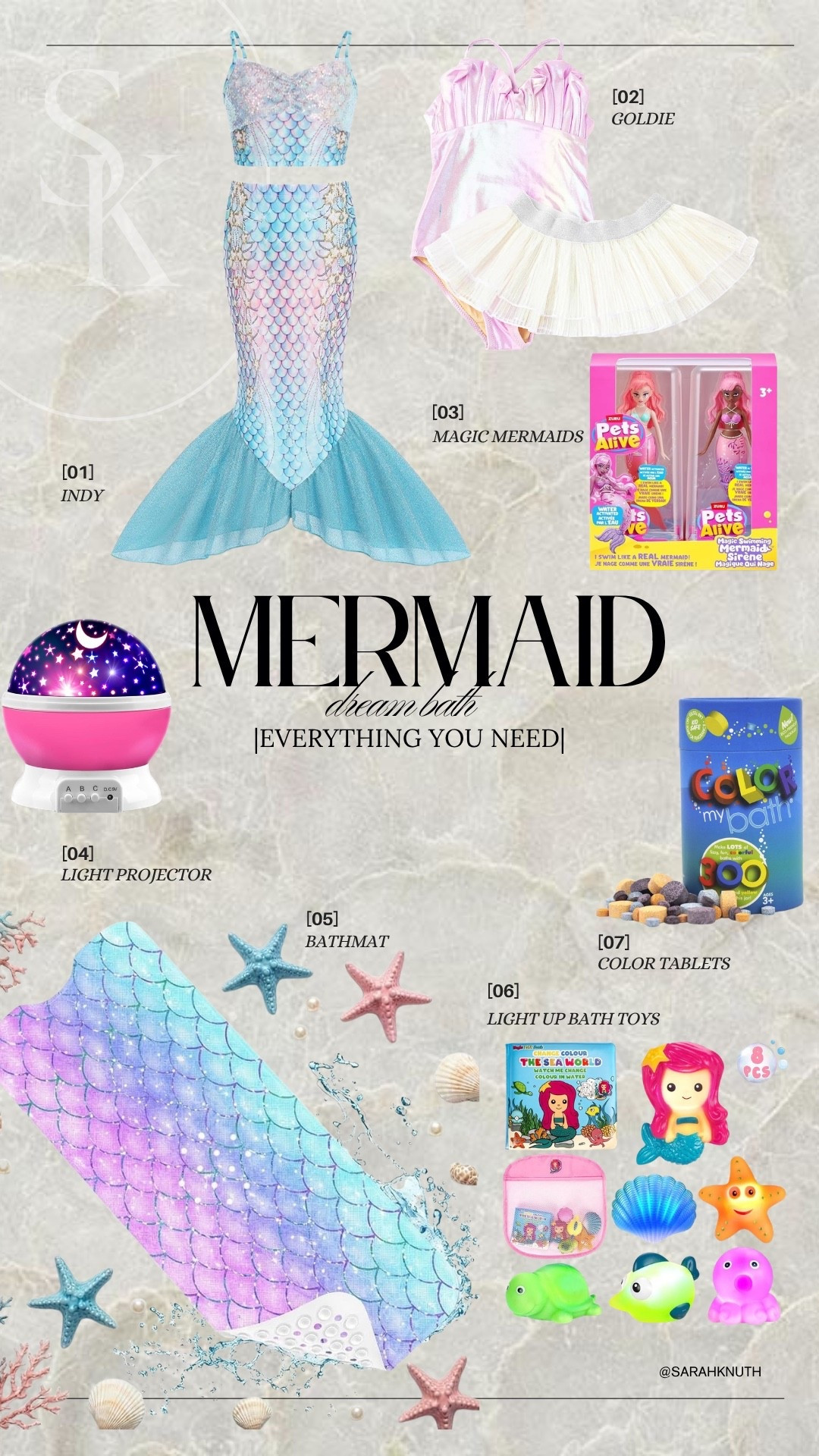 Everything you need to recreate the girl’s mermaid dream bath surprise

#LTKKids #LTKBaby #LTKSwim
