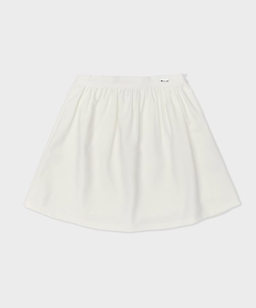 mini shirring skirt white | Musinsa Global