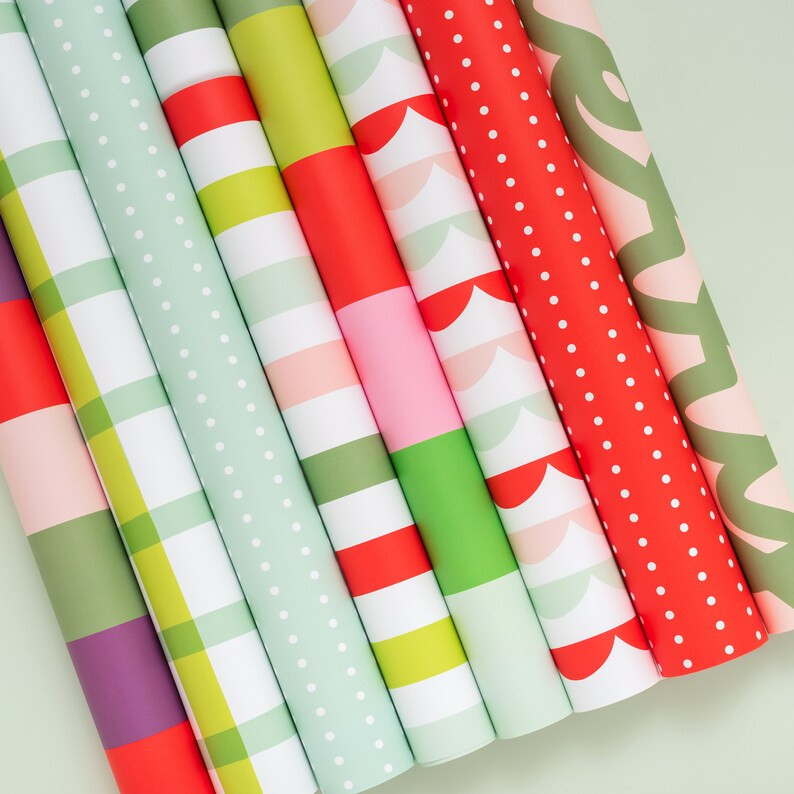 Holiday wrapping paper set, gift wrapping paper, birthday gift wrap, Christmas wrapping paper, ho... | Etsy (US)