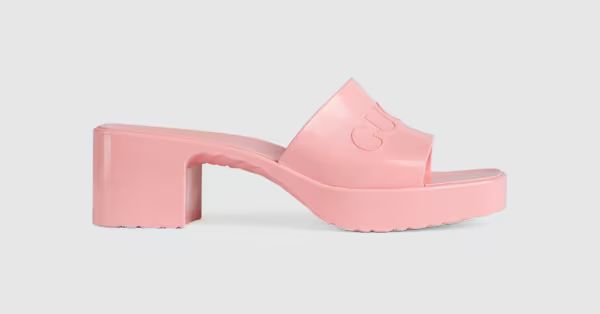 Gucci Women's rubber slide sandal | Gucci (US)