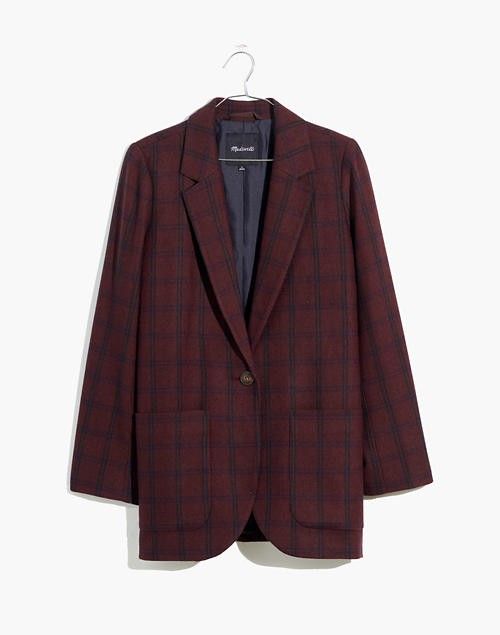 Plus Size Larsen Blazer in Windowpane| Fall Outfit  | Madewell