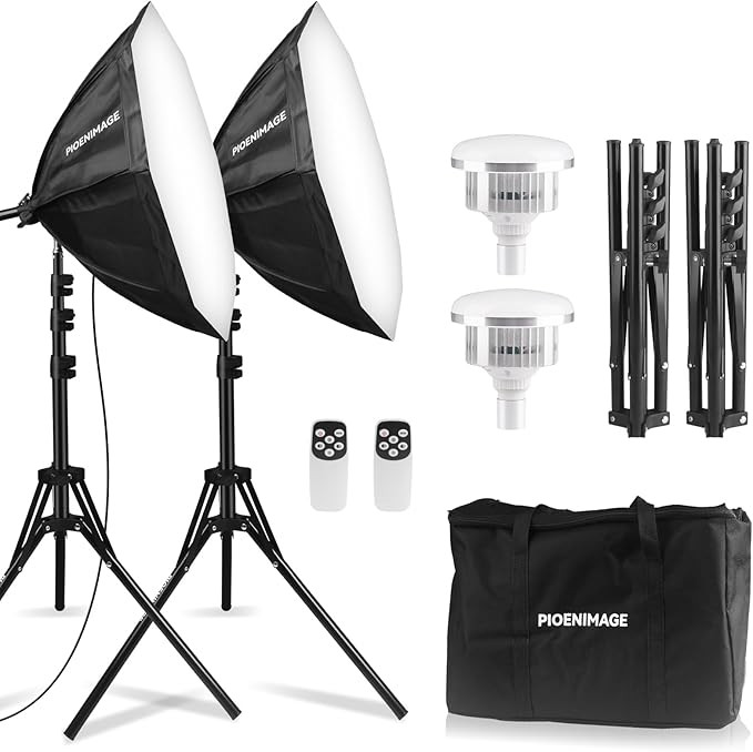 Softbox Lighting Kit, Softbox Photography Lighting Set with 21.6x21.6in Octagonal Softbox, Light ... | Amazon (US)