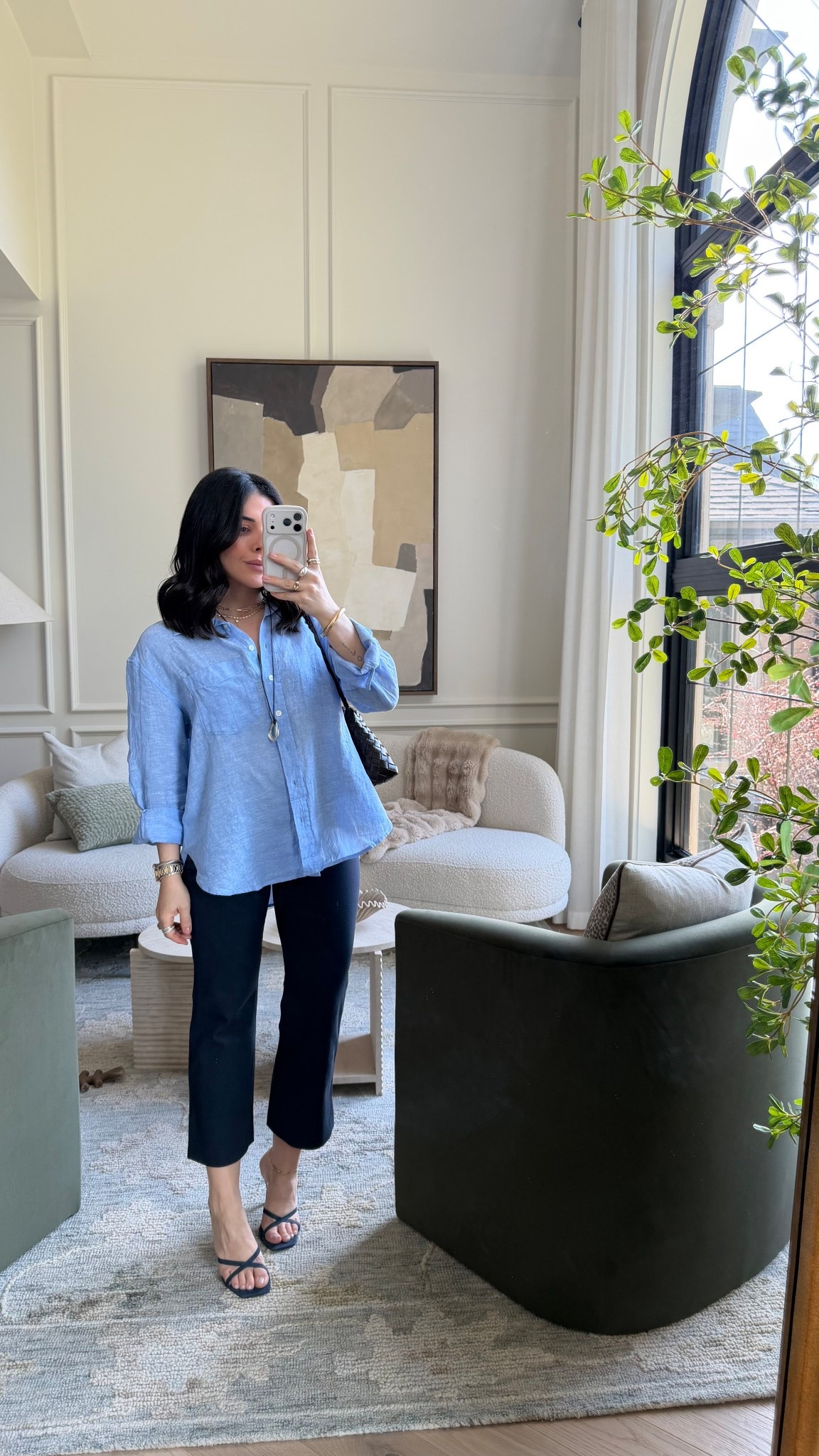 A spring look 
Shirt: small petite
Pants: size 4

#LTKsummer #LTKworkwear #LTKtravel