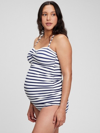 Maternity Recycled Swim Tankini Top | Gap (US)