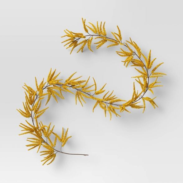 72" Artificial Goldenrod Garland Yellow - Threshold™ | Target