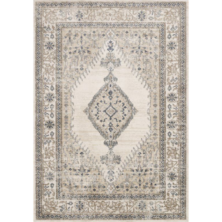 Loloi II Teagan Oriental Oatmeal / Ivory Area Rug | Walmart (US)