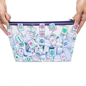 Jongyance Empty Clear Mahjong Tiles Bag, Mahjong Bag for American Mahjong Tile Set (Case Only) | Amazon (US)