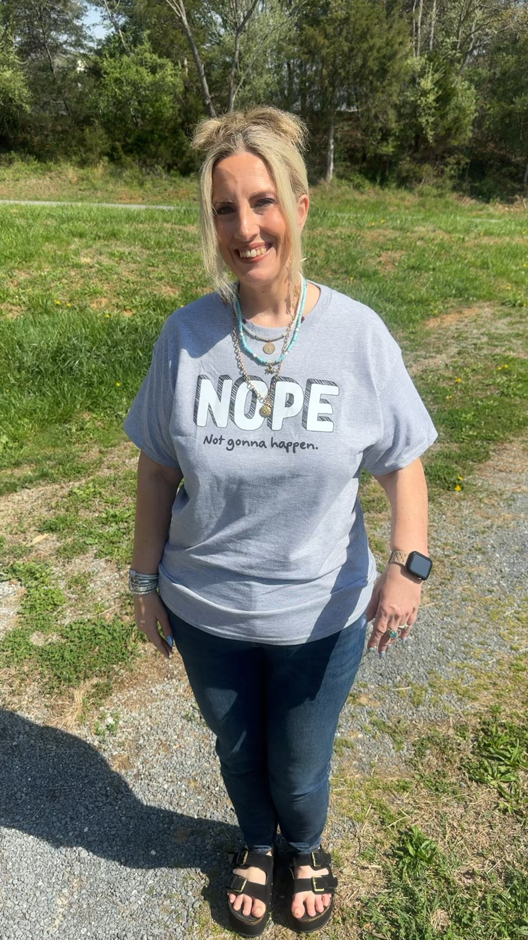 Happy Saturday y’all! Off to do a little retail therapy. This tshirt from Walmart is my mood today lol #ootd #saturday

#LTKOver40 #LTKootd