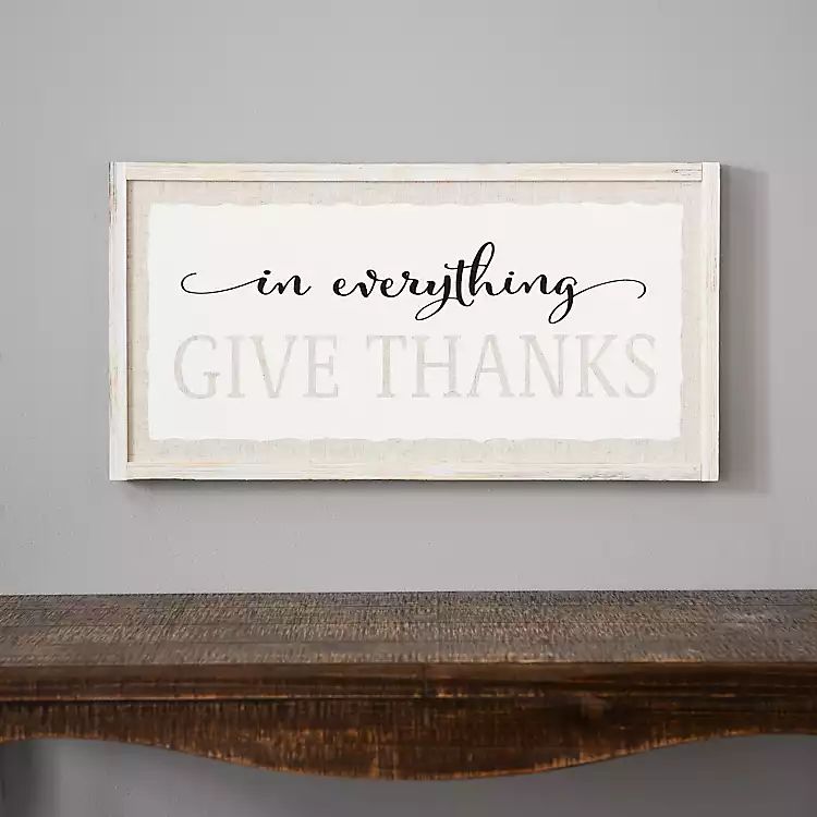 In Everything Give Thanks Wall Plaque | Kirkland's Home