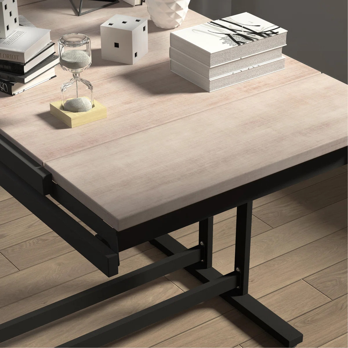 Vintage Solid Mahogany Wood Multifunction Convertible Dining Table,Free Switch Space-Saving Table... | Wayfair North America