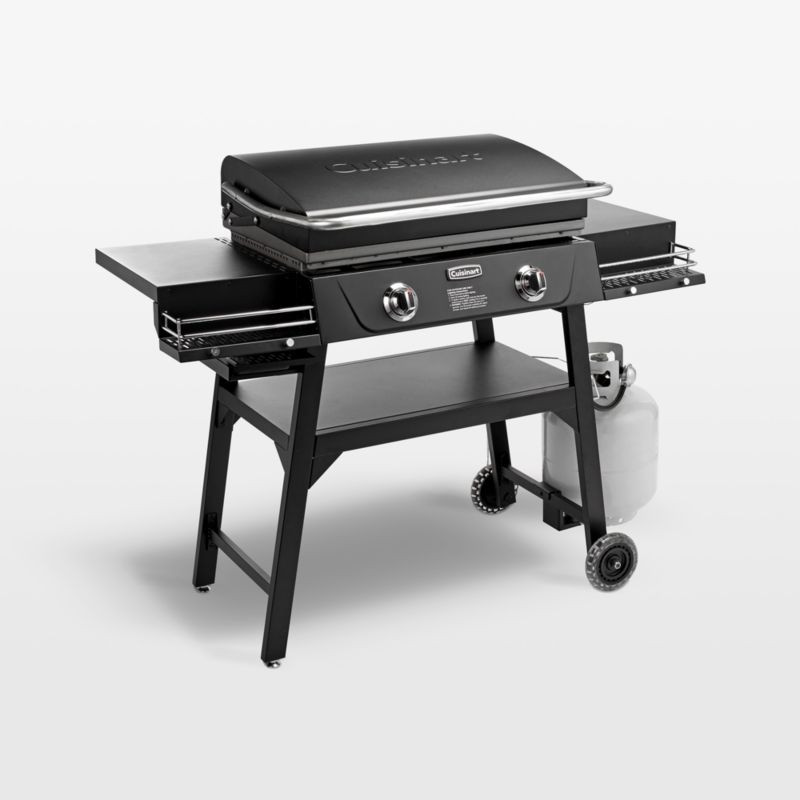 Cuisinart 28" Outdoor Griddle with Hood + Reviews | Crate & Barrel | Crate & Barrel
