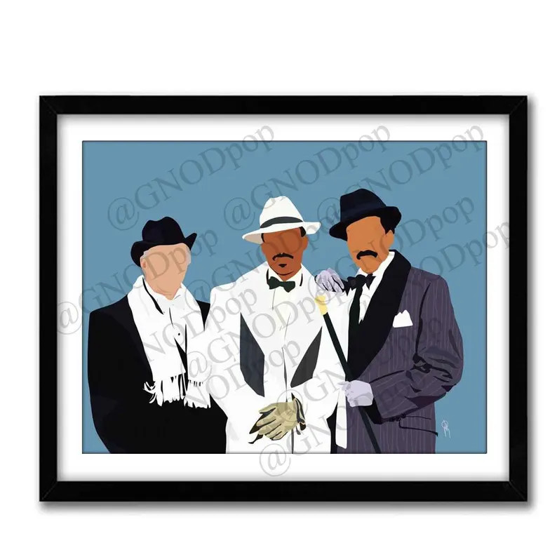 Classic Gangsta Movie Poster - 90's Art, Hip Hop Artwork Poster, Harlem Renaissance Black Art, Ch... | Etsy (US)