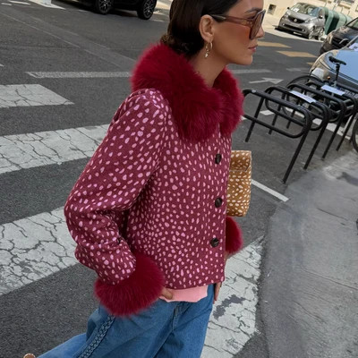 Burgundy Deer Jacket | Never Fully Dressed US