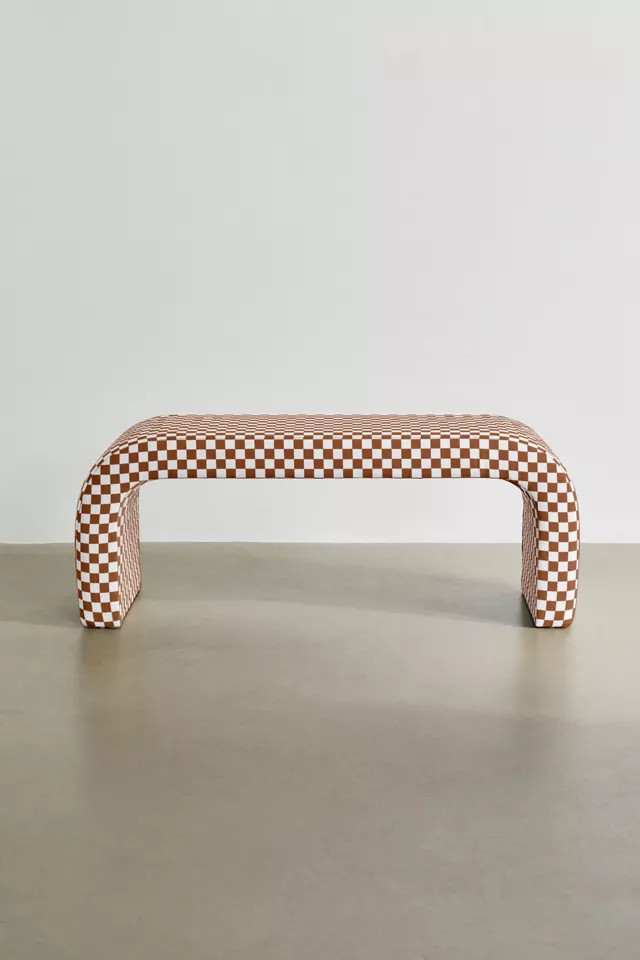 Sienna Checkered Bench | Urban Outfitters (US and RoW)