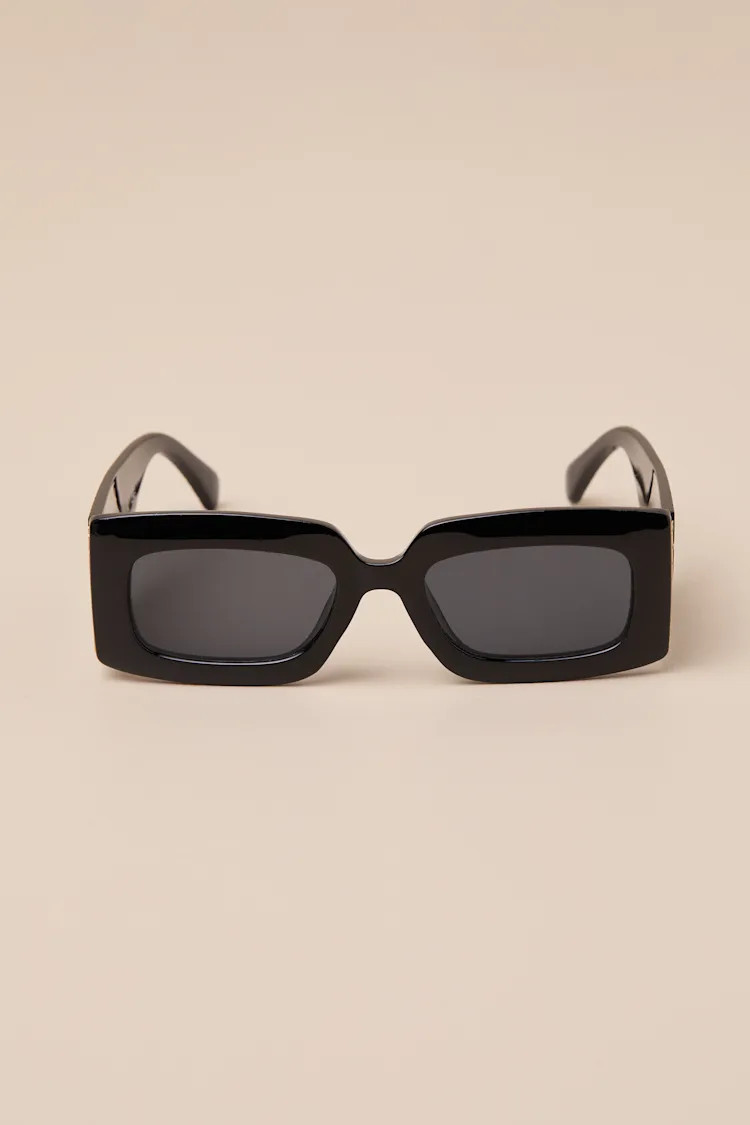 Jalisa Black Square Sunglasses | Lulus