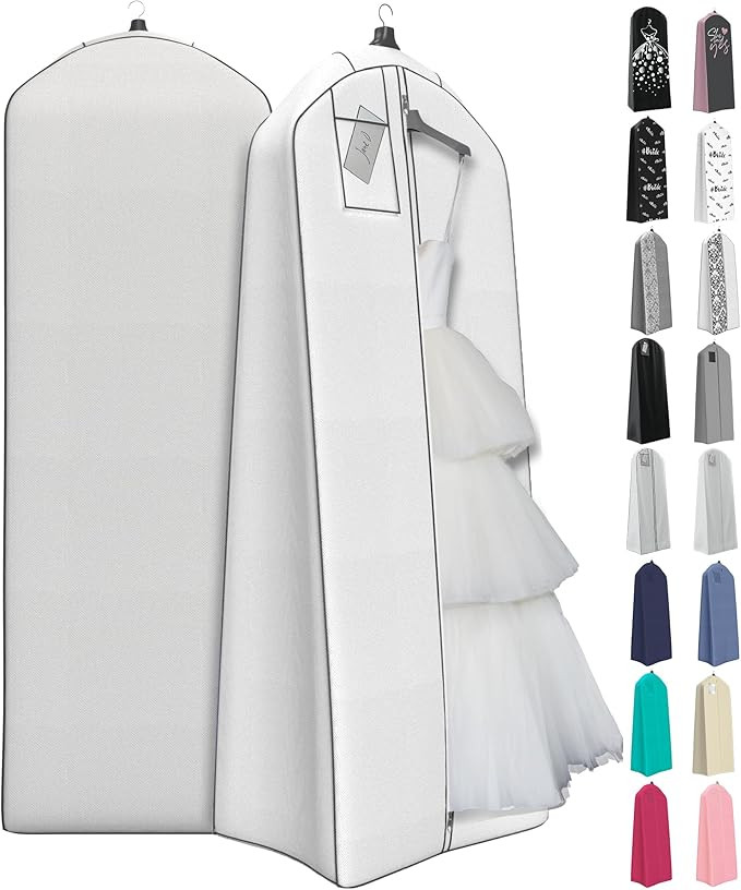 Your Bags Wedding Dress Garment Bag - Garment Bags for Travel & Hanging Clothes or Storage Preser... | Amazon (US)