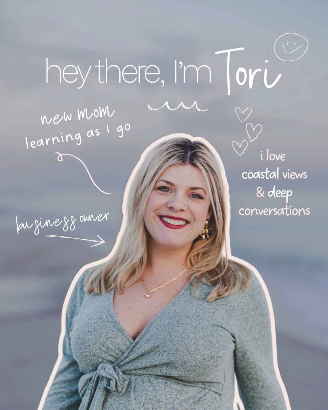 🎤 𝘔𝘪𝘤 𝘤𝘩𝘦𝘤𝘬 𝟷,𝟸…. 𝘪𝘴 𝘵𝘩𝘪𝘴 𝘵𝘩𝘪𝘯𝘨 𝘰𝘯? ⁣
⁣
👋🏼 hey there, I’m Tori - a creator, storyteller, and new mama. ⁣
⁣
I co-own a production business with my husband, and these days my role looks a little different: staying home with our daughter, working from our home office, and learning how to balance motherhood and creativity in the same breath.⁣
⁣
⁣
I also host a podcast and run my own business where I help other brands by telling stories in ways that are real and intentional. ⁣
⁣
Ever since I started, my motto has been “𝐑𝐞𝐚𝐥 𝐚𝐧𝐝 𝐅𝐮𝐥𝐟𝐢𝐥𝐥𝐞𝐝” and what that means to me is being open about the sweet, the messy, and everything in between.⁣
⁣
When I’m not working, you’ll probably find me discovering quiet, beautiful spots along the Gulf Coast. Places that are fun and beautiful but also feel peaceful are my kind of places! ⁣
⁣
I’ve been slowly getting back into shape after having a baby last year, giving myself grace while rebuilding strength. ⁣

Meditation and mindfulness are essential to me, right alongside my faith, praise, and daily reminders that you can slow down and stay present while also being productive. ⁣
⁣
⁣
I’m still learning, still growing, and still grateful to share the journey God has me on! 🙌🏼⁣
⁣
So, if any of this relates with you, we’ll definitely be friends. ⁣
⁣
This page is for anyone into creativity, motherhood, faith, and learning out loud while “going with the flow.” ⁣
⁣
WELCOME to my little corner of the internet. It warms my heart to have you here!