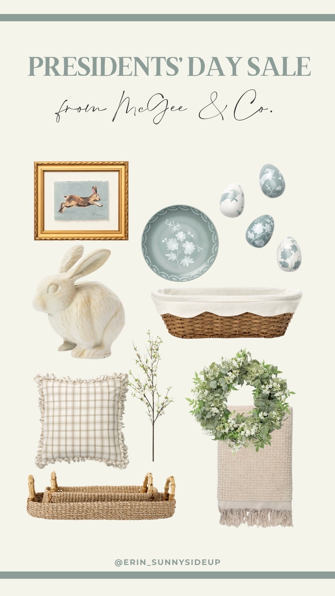 Presidents’ Day Easter home decor on sale at McGee & Co  
