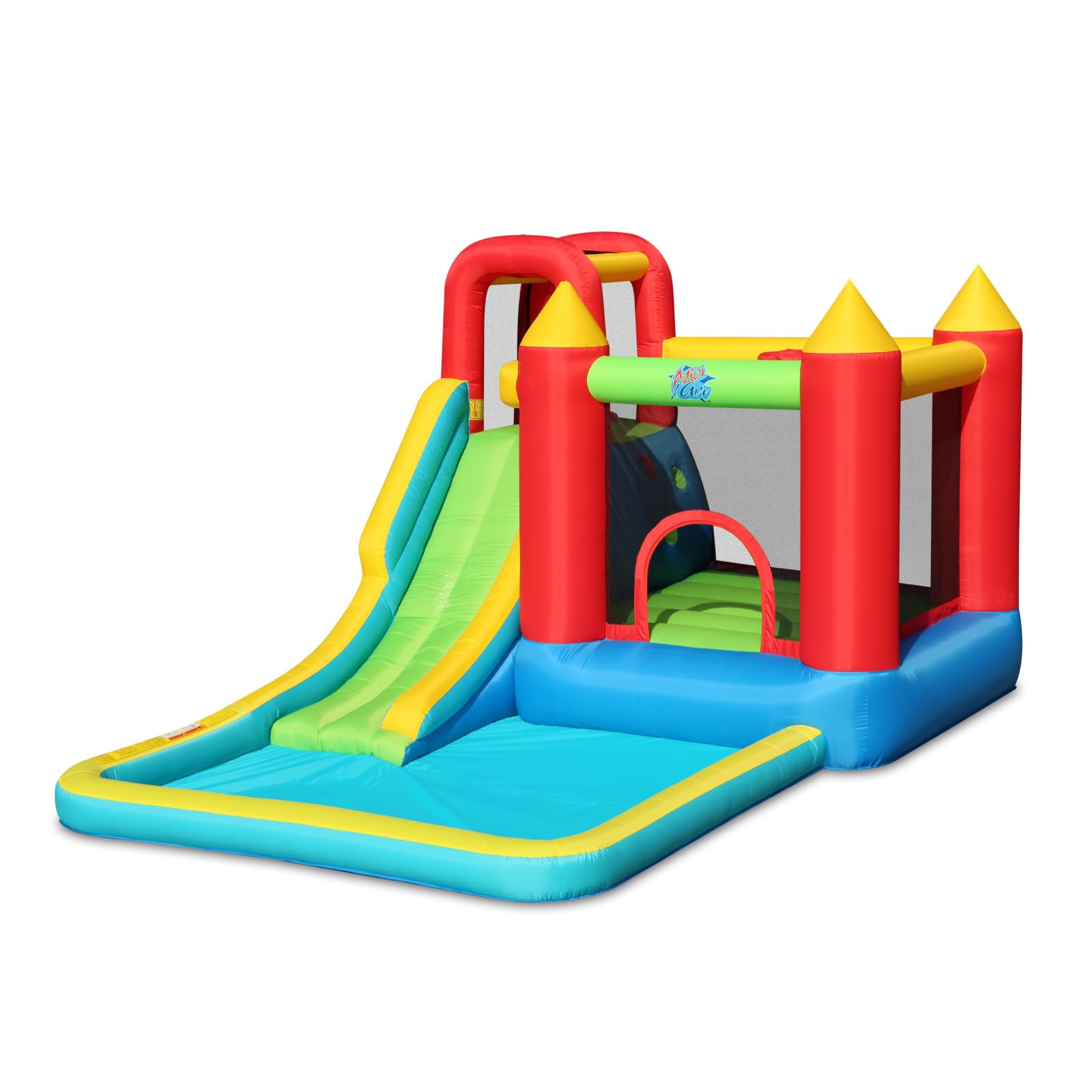 Action Air Inflatable Bounce House with Blower, Big Bouncy Area and Slide, Durable & Extra Thick ... | Amazon (US)