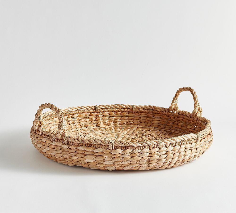 Handwoven Twisted Seagrass Tray | Pottery Barn (US)