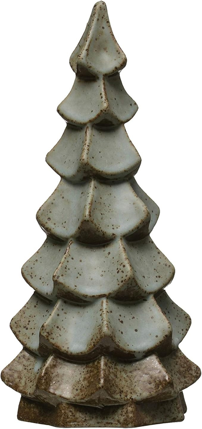 Creative Co-Op Stoneware Reactive Glaze Finish (Each one Will Vary) Trees | Amazon (US)