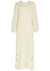 Nydia lace-trim silk-georgette maxi dress | Harvey Nichols