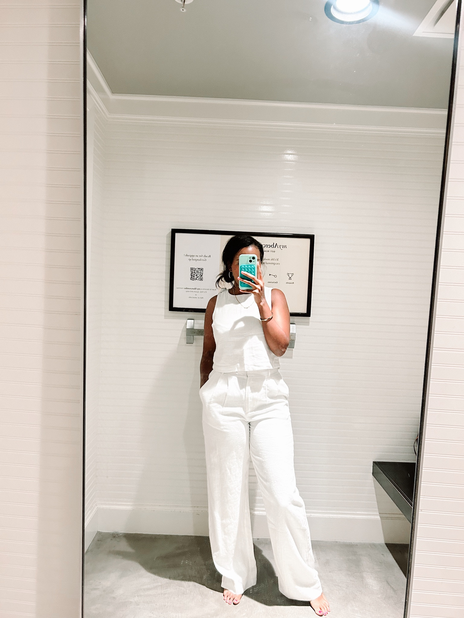 Matching linen set from Abercrombie. Available in a bunch of colors. I’m wearing a size S top and 28L in the bottoms 
#traveloutfit #springoutfit #vacationoutfit 

#LTKtravel #LTKstyletip