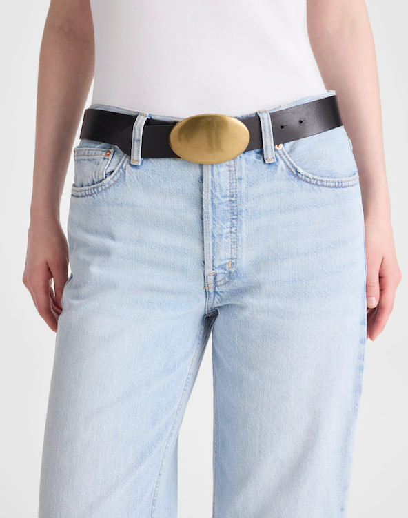 Oval Plaque-Buckle Belt | Madewell