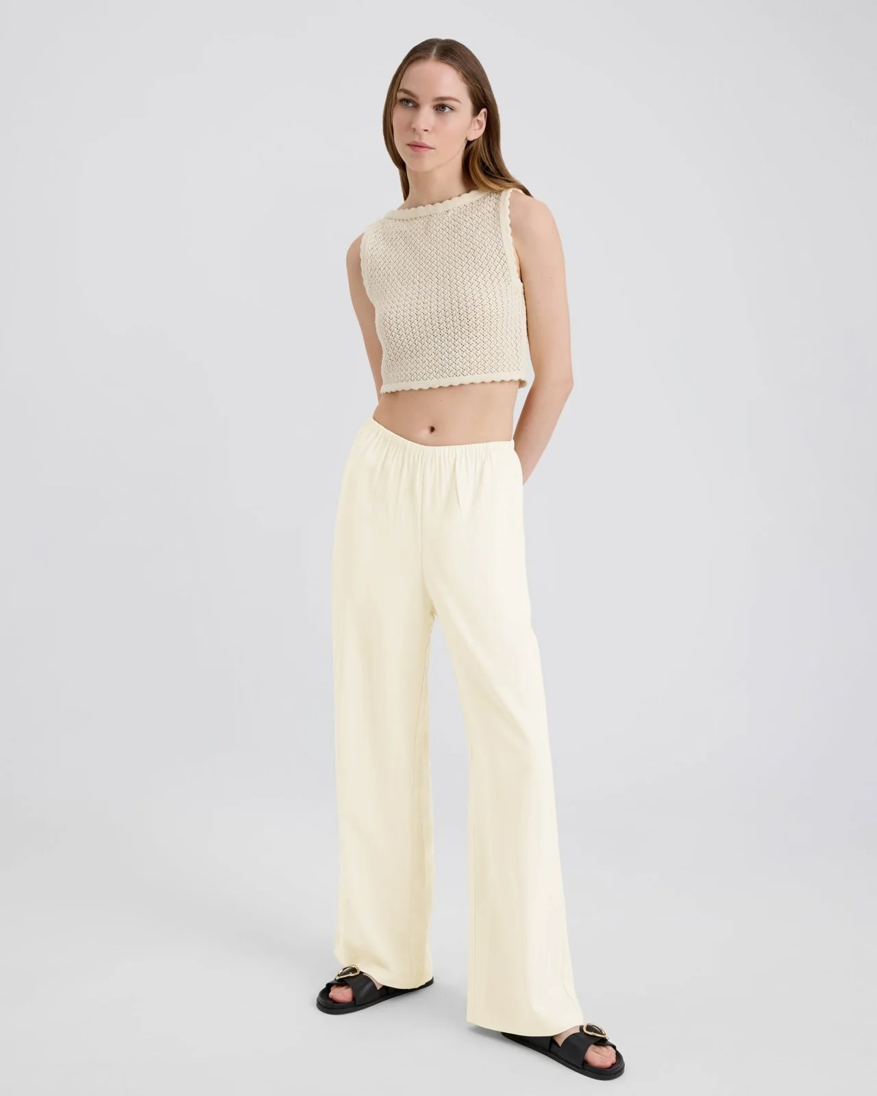 The Monaco Pant in Ecru | Solid & Striped