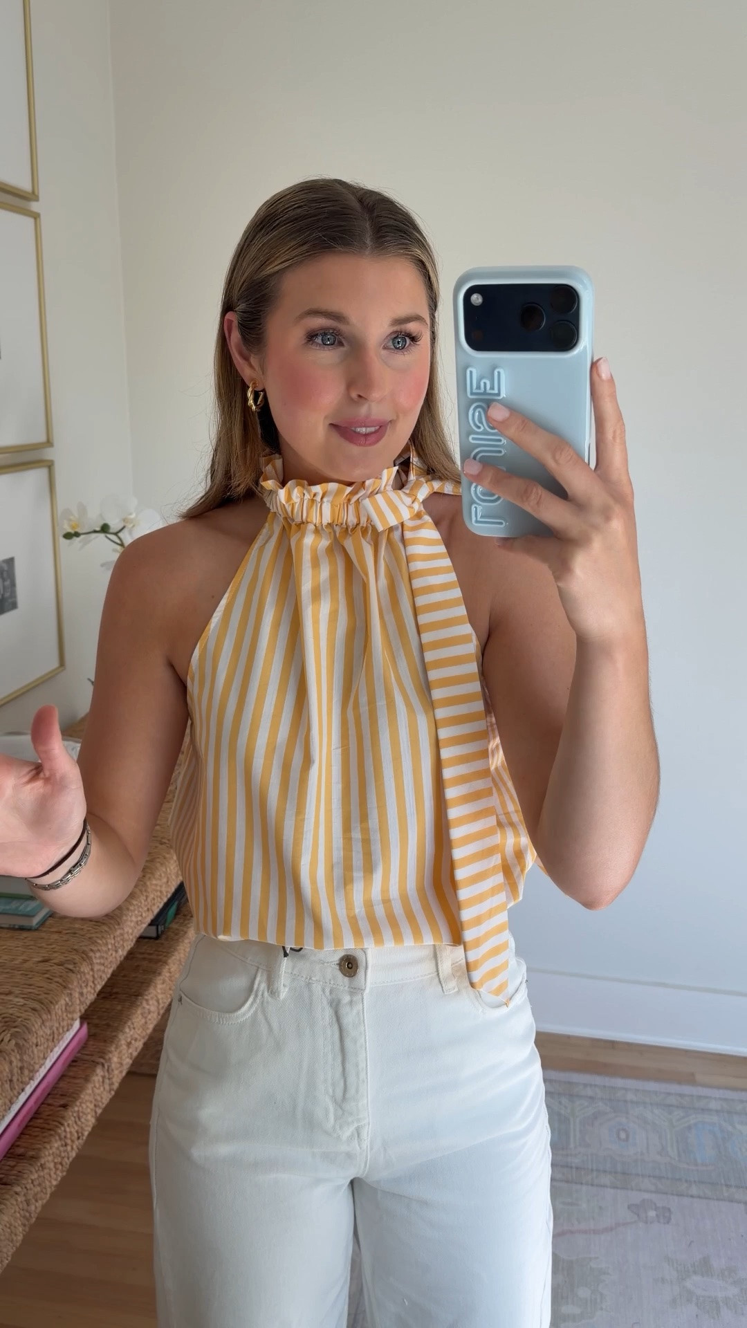 New white jeans under $100! Wearing a 4/27