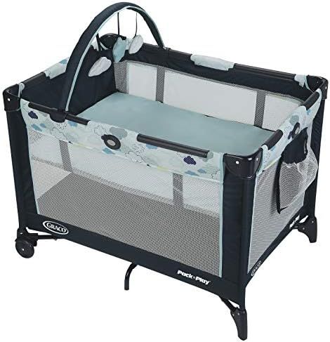 Graco Pack and Play On the Go Playard | Includes Full-Size Infant Bassinet, Push Button Compact F... | Amazon (US)