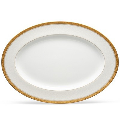 Noritake Odessa Gold Large Oval Platter | Target