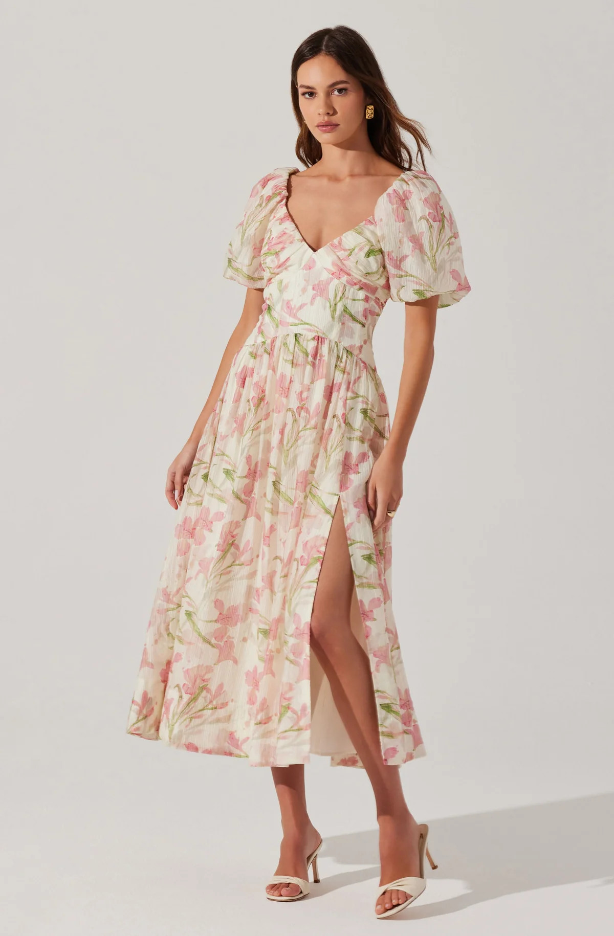 Sasilia Floral Puff Sleeve Dress | ASTR The Label (US)