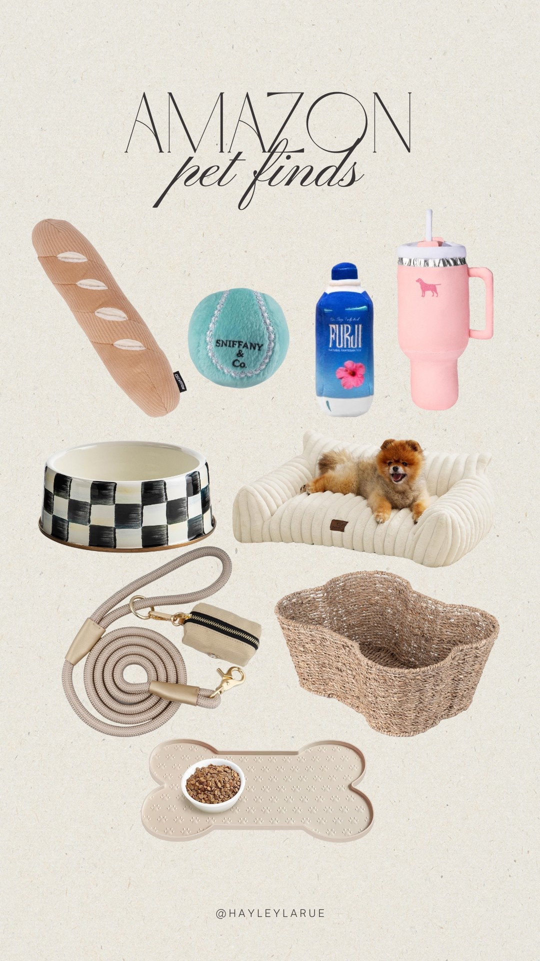 Amazon Finds • Neutral Dog Finds • Neutral Cat Finds • Sofa for pet • cute dog toys • dog toy basket • Mackenzie Childs dog bowl • Amazon Home 

#LTKHome