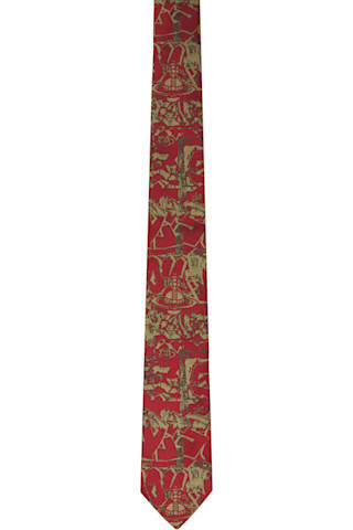 Red Graffiti Tie | SSENSE