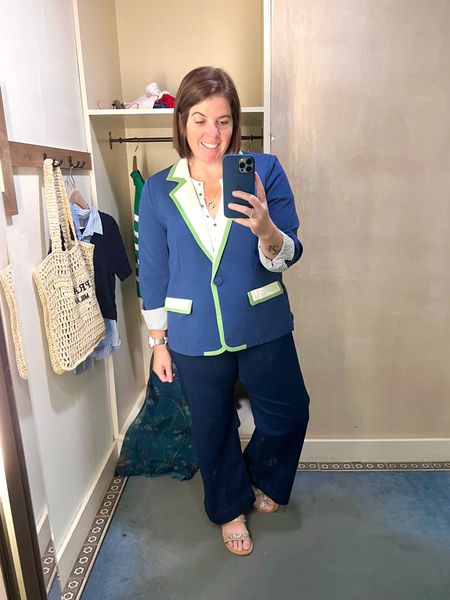 The need I have for this Anthropologie is unreal! Love the color combo on this blazer and the preppy vibes are just so good! The blazer runs TTS and would be so good for everyday or a trip to the office! 

#LTKsalealert #LTKstyletip #LTKxAnthro