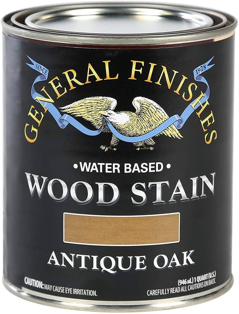 General Finishes Water Based Wood Stain, 1 Quart, Antique Oak | Amazon (US)