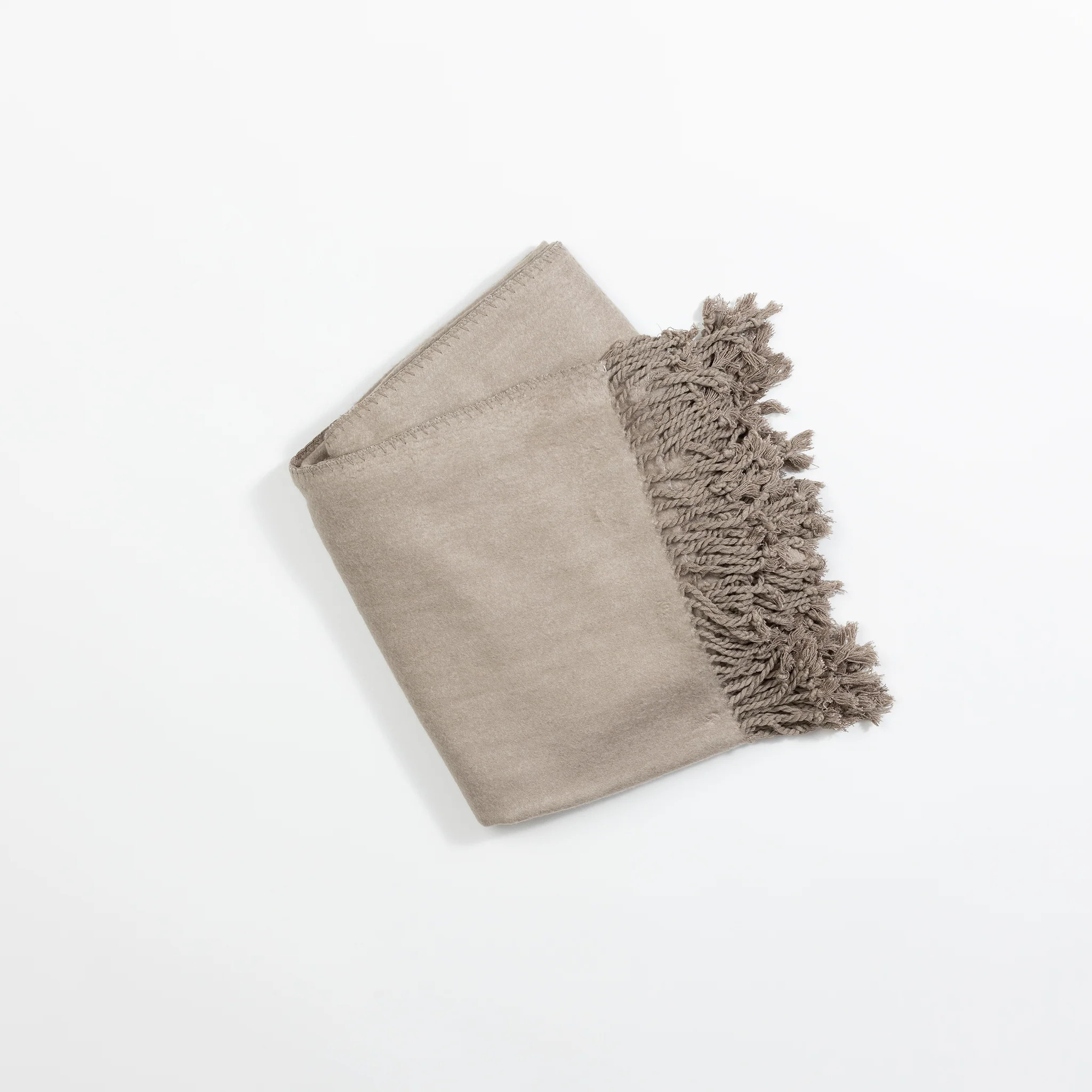 Bamboo Viscose Tassel Throw in Walnut - Cozy Earth | Cozy Earth